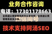 全房通公寓管理系统怎么录合同，全房通公寓管理系统多少钱。