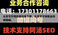 北京写字楼出租价格下降，北京写字楼租金持续回暖。