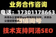 共享办公室租赁app市场风险分析，共享办公室经营模式。